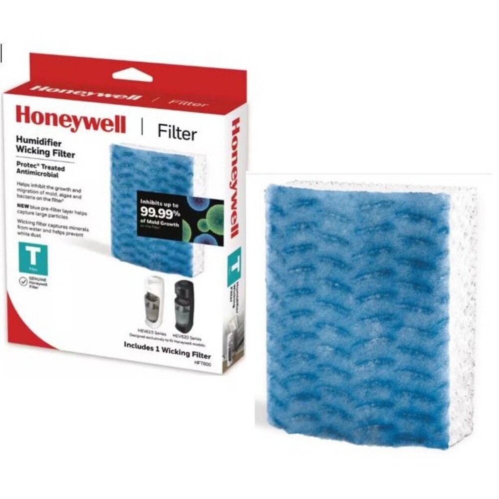 Honeywell HFT600PF1 Replacement Wicking Filter T 1 Pack White